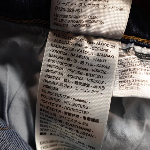 Levi’s High Rise Denim Cutoff Shorts Women’s 33 Blue Raw Hem Distressed 2.5” - Picture 10 of 10